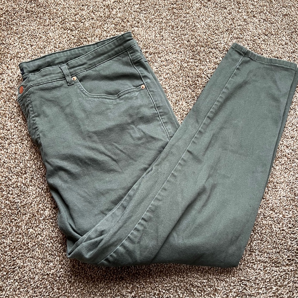 Universal Standard Dark Olive Green Straight Leg Pants